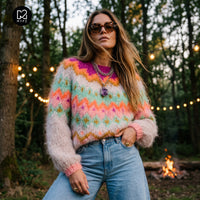 Stickningskit – MYPZ Chunky Topdown Mohairtröja Snowberry nr 12 (ENG-DE-NL-ES-FR-IT-DA-SV-NO)