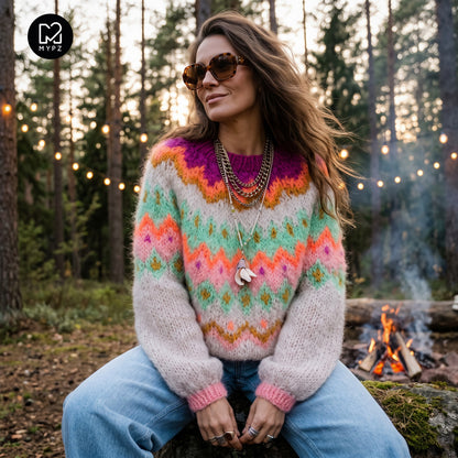 Stickmönster – MYPZ Chunky Topdown Mohair Pullover Snowberry No.12 (ENG-DE-NL-ES-FR-IT-DA-SV-NO)