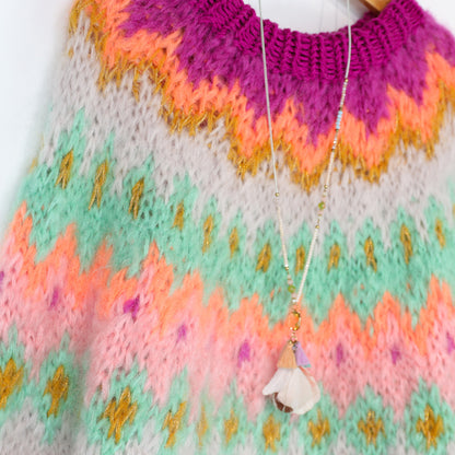 Stickmönster – MYPZ Chunky Topdown Mohair Pullover Snowberry No.12 (ENG-DE-NL-ES-FR-IT-DA-SV-NO)
