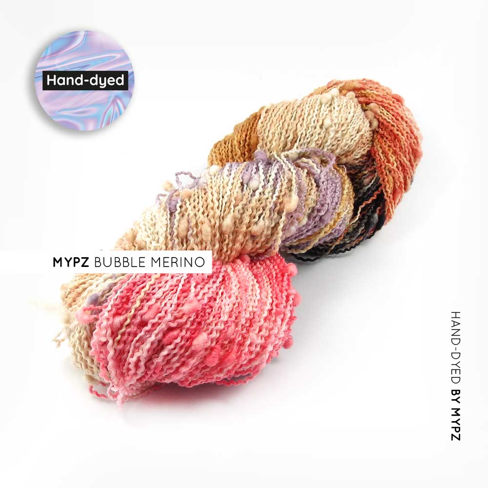 MYPZ Bubble Merino – hand-dyed Brown Love