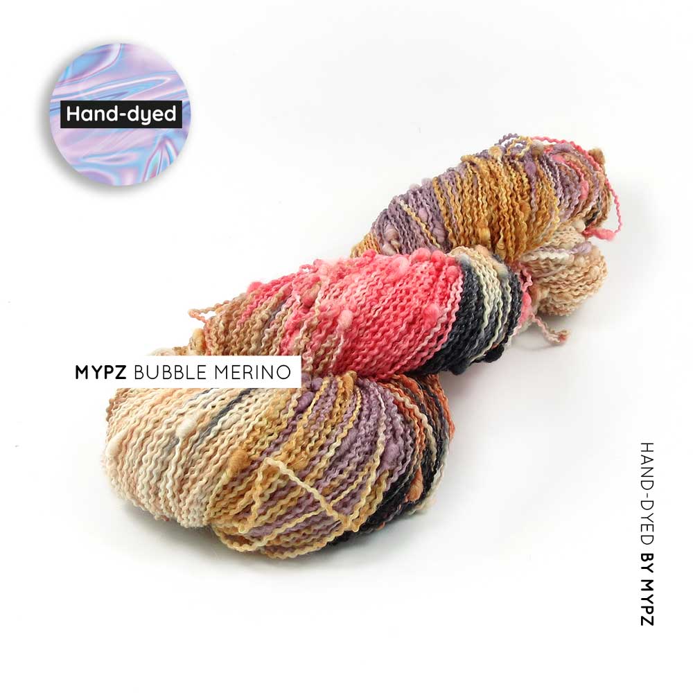 MYPZ Bubble Merino – hand-dyed Brown Love