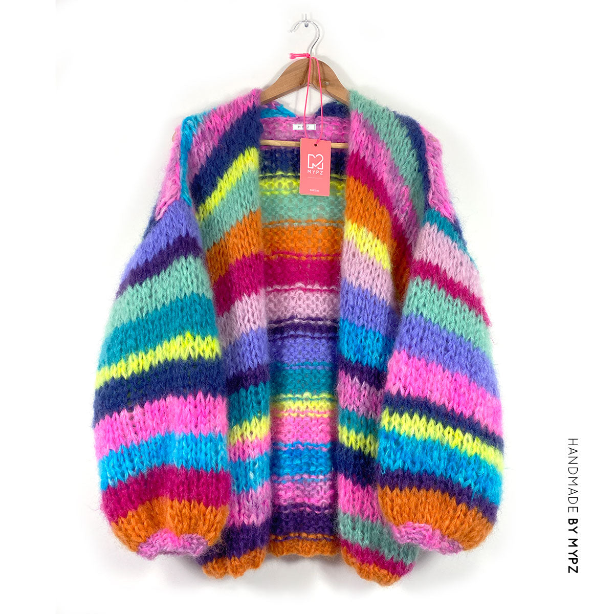 MYPZ chunky mohair rainbow cardigan No15