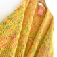 MYPZ knitting kit basic chunky mohair cardigan Yellow Pops no15